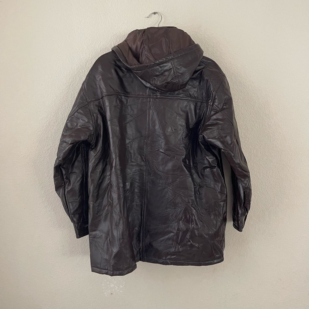‎Vintage leather patchwork jacket - image 6
